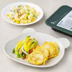 집반찬연구소 맵지않은 어린이 반찬 마카로니 범벅 120g + 애호박 나물 110g + 야채 소세지 부침 85g 세트, 1세트