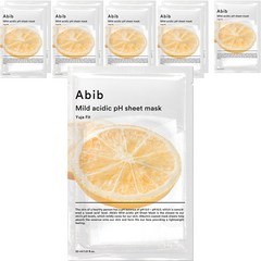 아비브 약산성 pH 시트 마스크 유자핏 30ml, 1개, 10개입