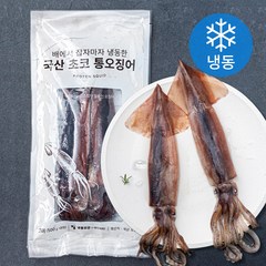 청해명가 국내산 초코 통오징어 2미 (냉동), 500g, 1개