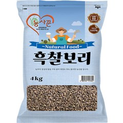 농사꾼 2023년산 햇곡 흑찰보리쌀, 4kg, 1봉