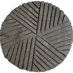현무암 빗살무늬 맷돌 디딤석 정원 조경석, 1개, 20kg