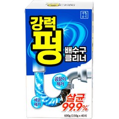 생활공식 강력 펑 배수구 클리너 4p, 150g, 4개