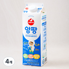 서울우유 앙팡우유, 1000ml, 4개
