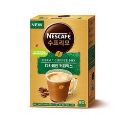 네스카페 수프리모 디카페인 커피믹스 12g, 80개입, 1개