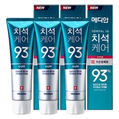 메디안 치석케어 잇몸 치약, 120g, 3개