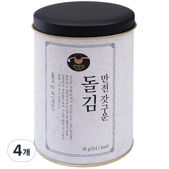 만전식품 만전갓구운돌김 캔45g, 45g(6절, 84매, 100 x 155 mm), 4개