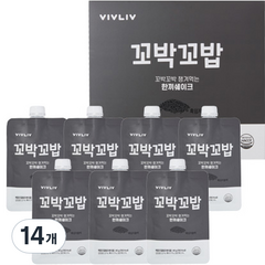 꼬박꼬밥 식사대용 흑임자블랙 맛 한끼 쉐이크, 40g, 14개