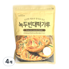 성진식품 녹두빈대떡가루, 500g, 4개