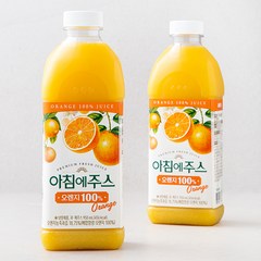 아침에주스 오렌지주스, 950ml, 2개