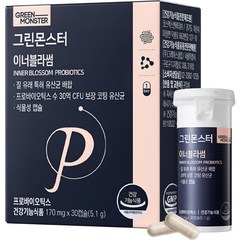 그린몬스터 질 유래 특허 유산균 이너블라썸 5.1g, 1개