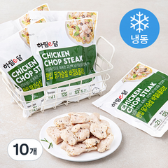 하림 이닭 한입 닭가슴살 바질 & 올리브 (냉동), 100g, 10개