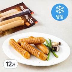 아임닭 닭가슴살 프랑크 소시지 오리지널 (냉동), 120g, 12개