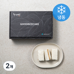 착한떡 달콤한 우유백설기 (냉동), 900g, 2개