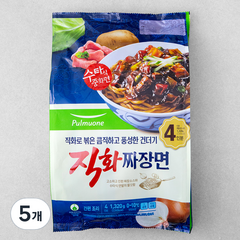 풀무원 직화짜장면 4인분, 1320g, 5개