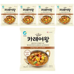 청정원 카레여왕 구운마늘&양파, 108g, 5개