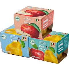 네츄럴누바 생과일 퓨레 상큼팩 200g x 3종 세트, 사과, 배, 사과 + 배 혼합맛, 1세트