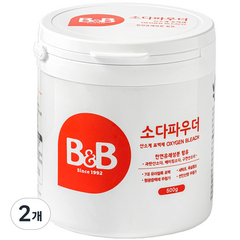 비앤비 유아용 소다 파우더, 500g, 2개