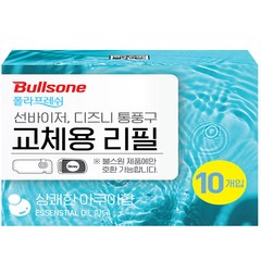 불스원 폴라프레쉬 선바이저 차량용 방향제 아쿠아 리필 4ml, 10개입, 1개, 기타향, 상쾌한 아쿠아향