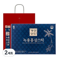 개성상인 녹용 홍삼 스틱 30개입 + 쇼핑백, 300ml, 2세트