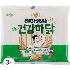 진주햄 천하장사 더 건강하닭 소시지, 700g, 3개