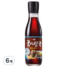 샘표 국시장국(메밀소바), 350ml, 6개