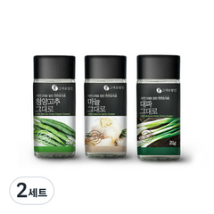 그대로말린 조미료 3종 선물세트 청양고추 22g + 마늘 40g + 대파 21g, 2세트