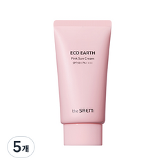 더샘 에코 어스 핑크 선크림 SPF50+ PA++++, 70g, 5개
