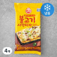 오뚜기 불고기 사각피자 (냉동), 96g, 4개