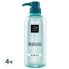 미쟝센 스타일케어 프로페셔널 헤어젤 하드, 500ml, 4개