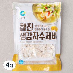 청정원 찰진 생감자 수제비, 300g, 4개