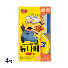 동원참치 튜나페 매콤마요, 4팩, 129g