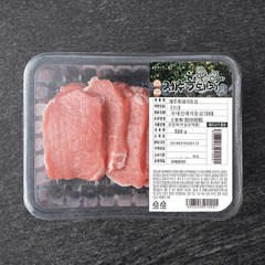 파머스팩 제주 흑돼지 등심 돈가스용 (냉장), 500g, 1개