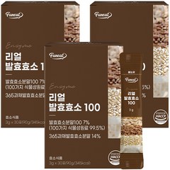 퍼니트 리얼 발효 효소 100 30포, 3박스, 90g