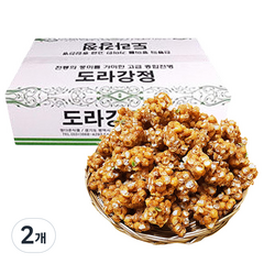 정다운식품 추억의 옛날과자 도라강정, 600g, 2개