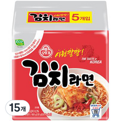 오뚜기 김치라면 120g, 15개