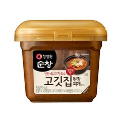 청정원순창 고깃집 된장찌개 양념, 450g, 1개