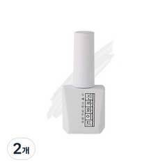 모스티브 칼라 젤 폴리시, 진짜화이트, 2개, 12ml