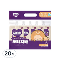 또또맘 우리아이 맑은습관 음료 80ml, 도라지배, 20개