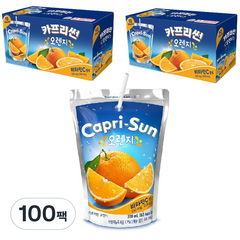 농심 카프리썬 오렌지, 200ml, 100개