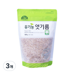 [오가닉스토리] 오가닉스토리 유기농 엿기름, 500g, 3개