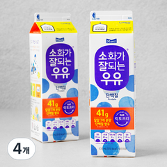 매일유업 소화가 잘되는 우유 단백질, 930ml, 4개