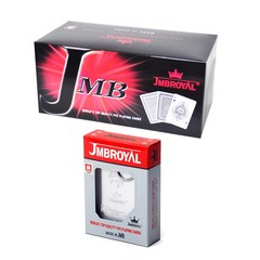 JMBROYAL PVC 플레잉 카드 3중 보안캔 전문가용 포커 트럼프카드 브릿지사이즈 2종 x 6세트, 제비무늬, 별무늬