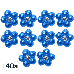 리빙다 꽃은박풍선(블루) 10개입, 블루, 40개