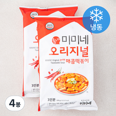 미미네 오리지널 매콤 떡볶이 (냉동), 570g, 4봉