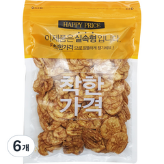 구운 바나나칩, 6개, 400g