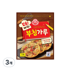 오뚜기 더 바삭 부침가루, 1kg, 3개