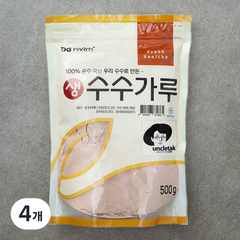 대구농산 국내산 생 수수가루, 500g, 4개