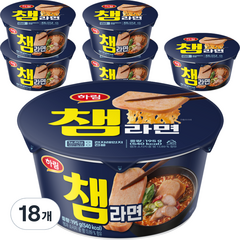 하림 챔라면 컵 195g, 18개