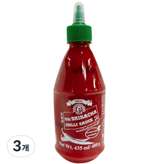 타이 쓰리라차 칠리소스, 435ml, 3개