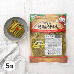 반찬단지 마늘쫑지, 1kg, 5개